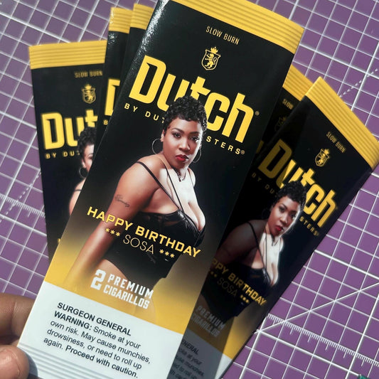 dutch masters Dutches custom party favors wraps wrappers personalized custom