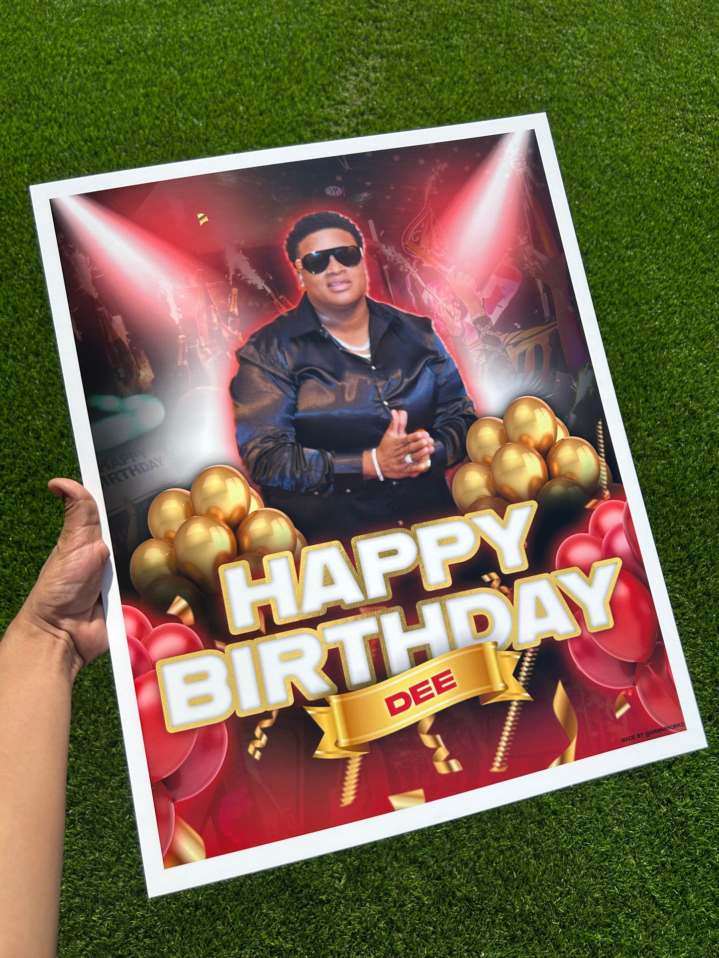 custom club poster board for birthday section, girls night, event