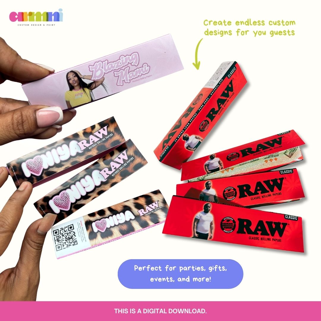 RAW Rolling Papers Template (Blank)