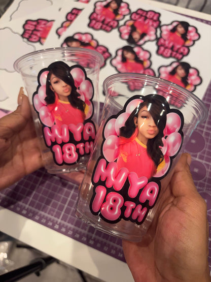 Custom Party Favor Labels - Printed Stickers Only