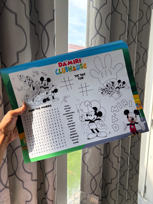 Kids Activity Game Sheets