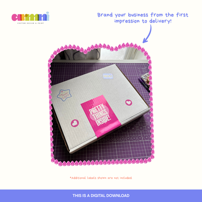 "Pretty Thing Inside" Shipping Label Canva Template