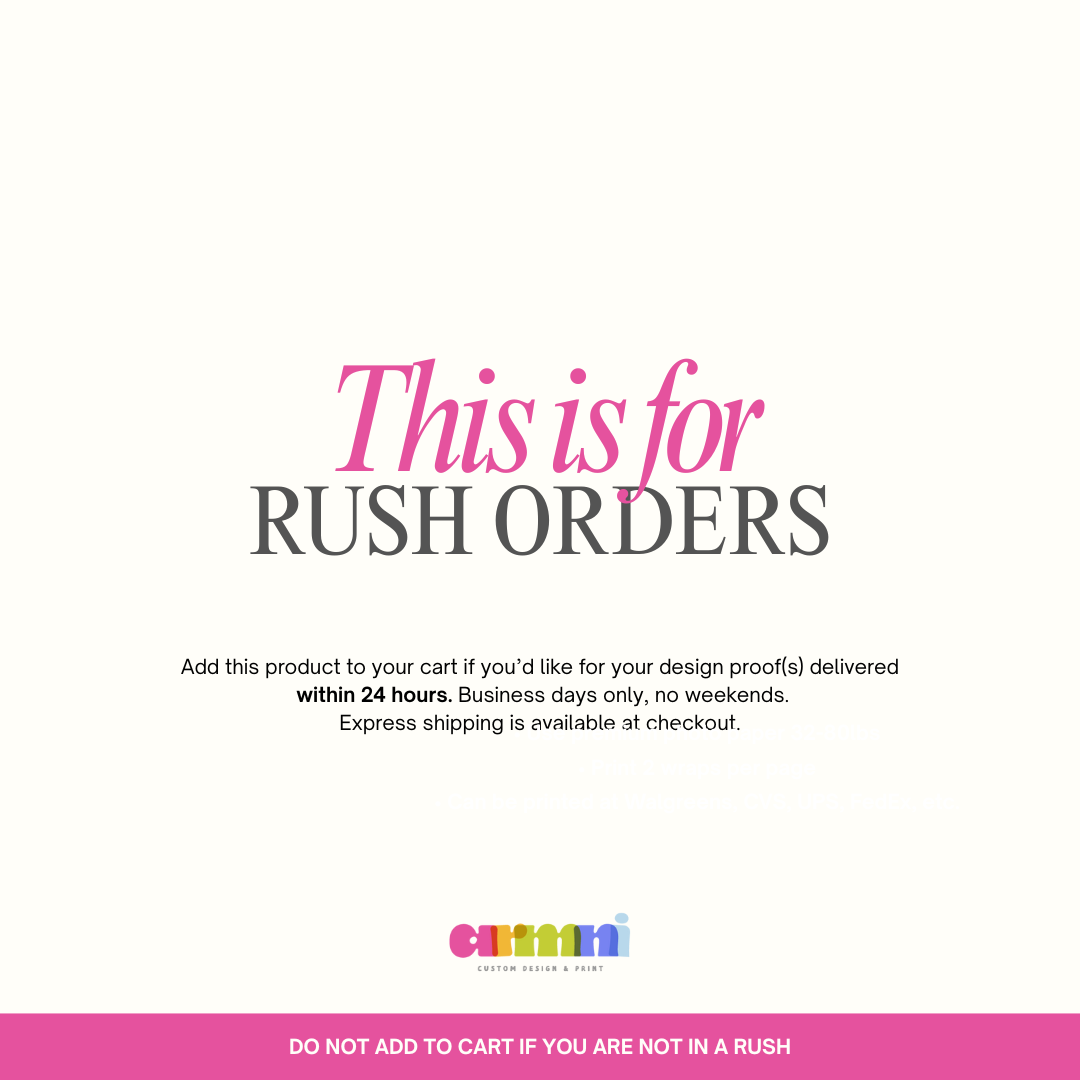 Rush Order (24hr Turnaround)
