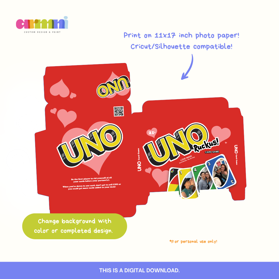 UNO Box Canva Template (Blank)