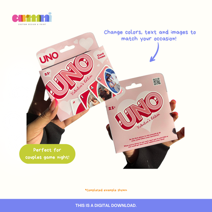 Uno Game Kit Canva Template (Love Edition)