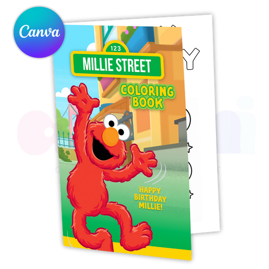 Sesame Street Coloring Book Canva Template