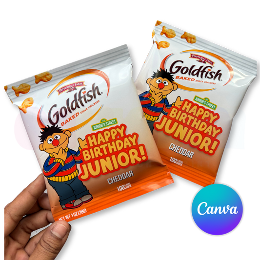 Sesame Street Goldfish Canva Template