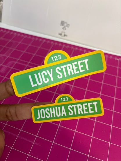 Sesame Street Labels