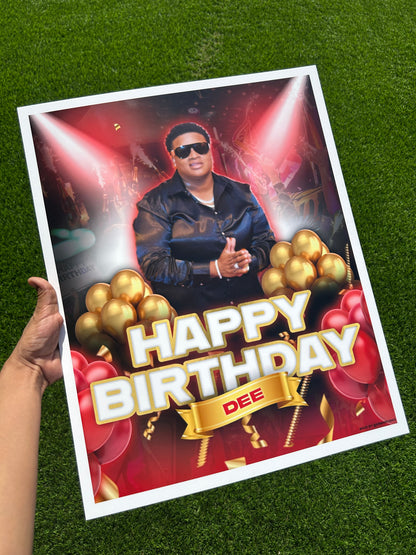 custom club poster board for birthday section, girls night, event