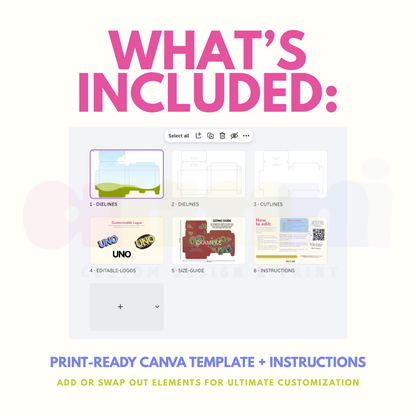 UNO Box Canva Template (Blank)
