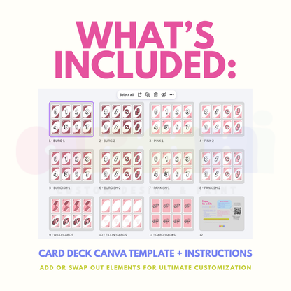 Uno Game Kit Canva Template (Love Edition)