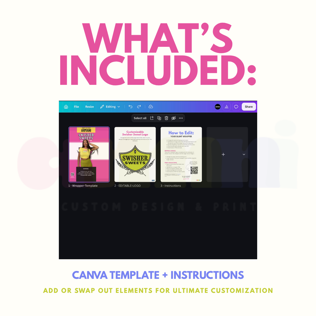 Swisher Sweet Canva Template