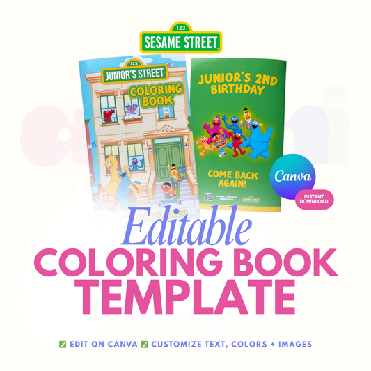 Sesame Street Coloring Book Canva Template II