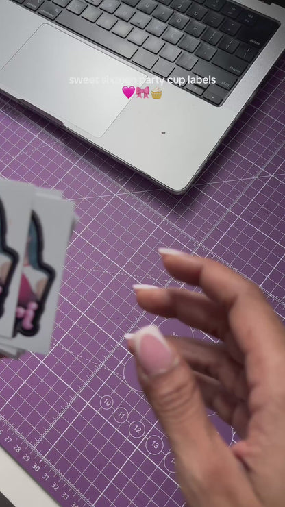 Custom Party Favor Labels - Printed Stickers Only